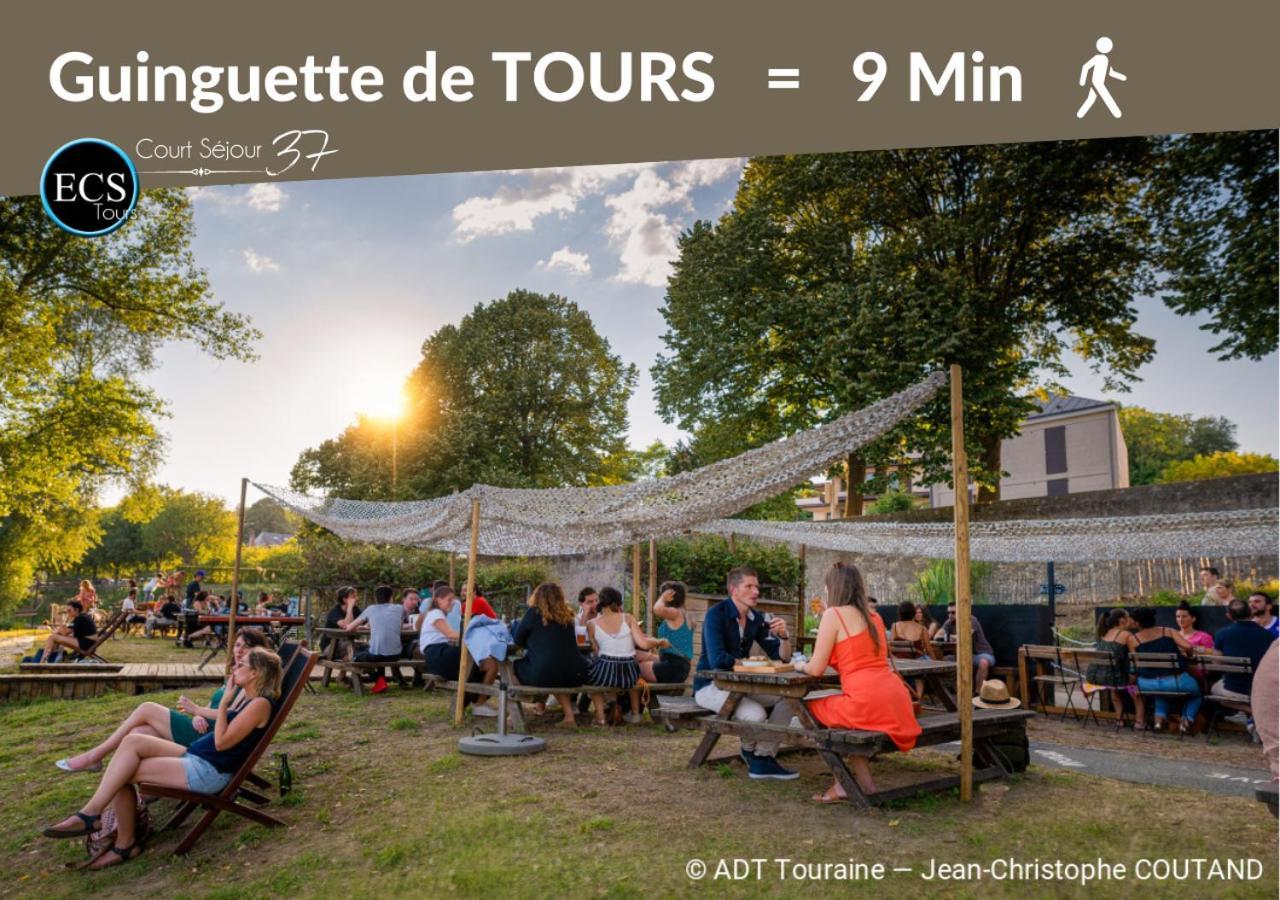 "Colbert Triplex" 3 Chambres - Balcon - Patio - Cathedrale Tours Exteriör bild